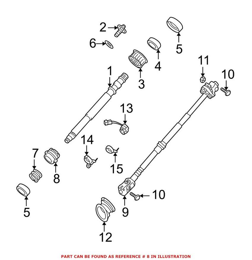 BMW Steering Column Bearing - Lower 32311092556